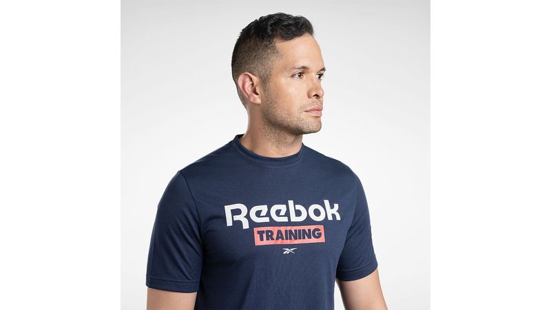 Camiseta de manga corta Reebok Training Speedwick Graphic Negra