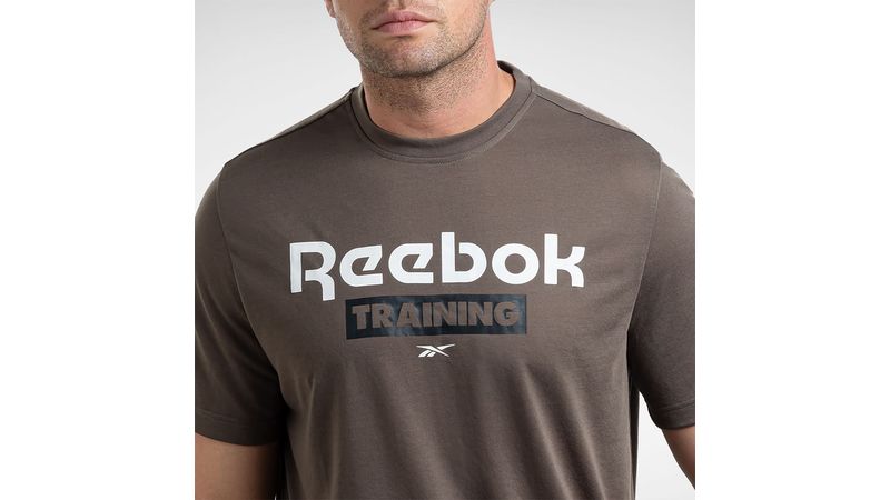 Camiseta de manga corta Reebok Training Speedwick Graphic Negra