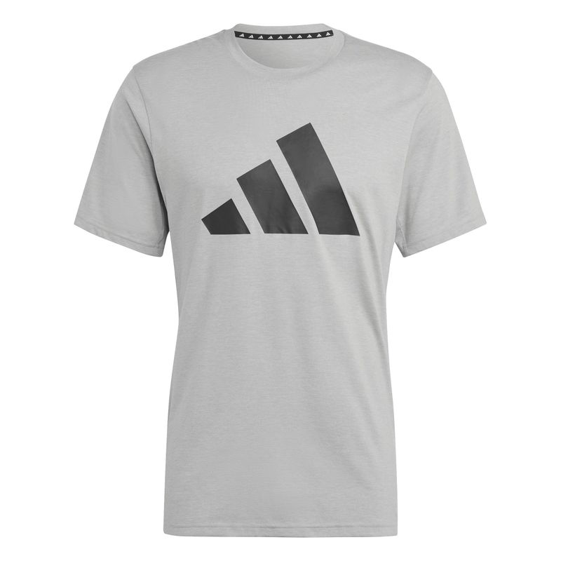 Camiseta-Manga-Corta-adidas-para-hombre-Tr-Es-Fr-Logo-T-para-entrenamiento-color-gris.-Frente-Sin-Modelo