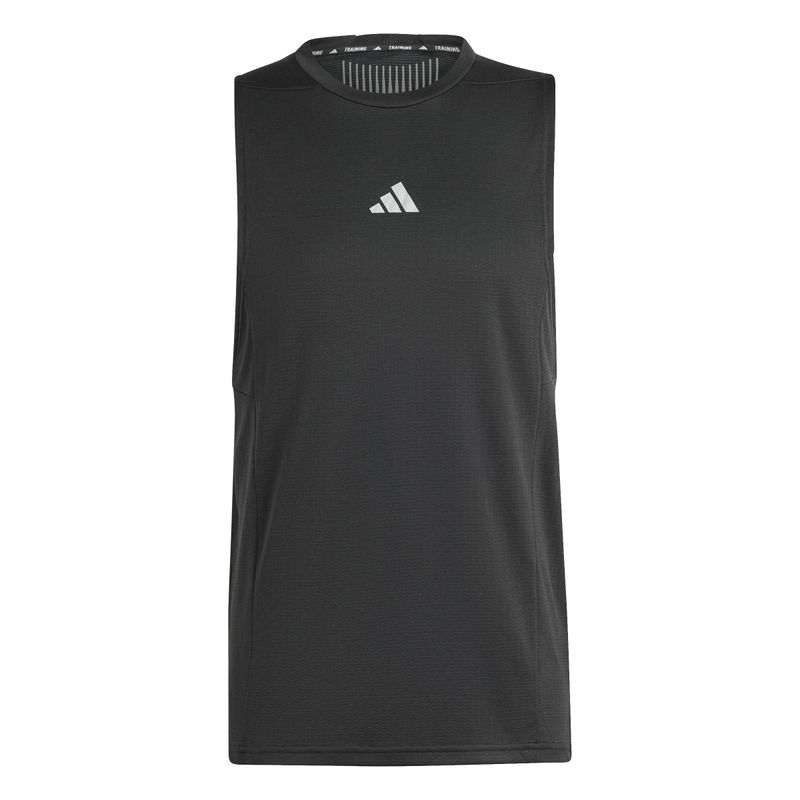 Camiseta-Manga-Sisa-adidas-para-hombre-D4T-Hr-Tk-para-entrenamiento-color-negro.-Frente-Sin-Modelo