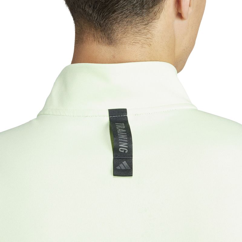 Chaqueta-adidas-para-hombre-Wo-Quarter-Zip-para-entrenamiento-color-verde.-Detalle-2
