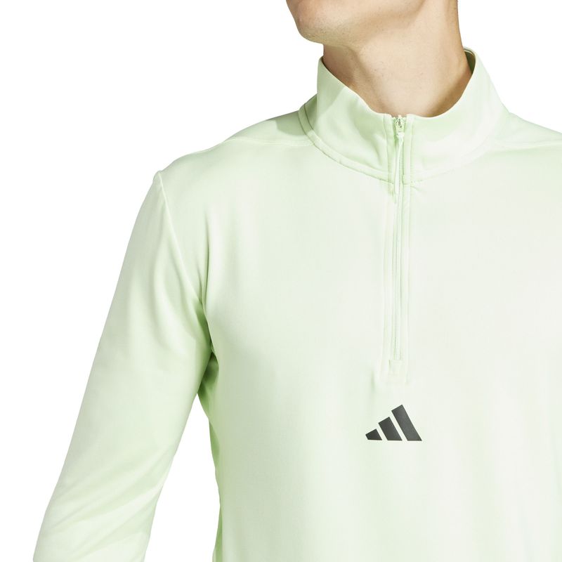 Chaqueta-adidas-para-hombre-Wo-Quarter-Zip-para-entrenamiento-color-verde.-Detalle-3