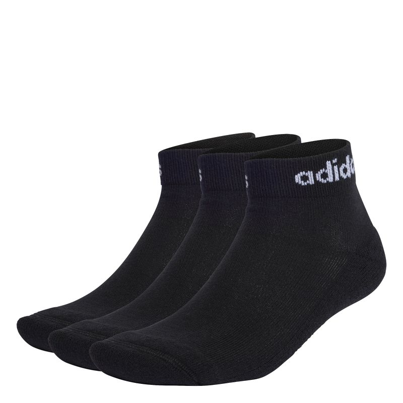 Medias-adidas-para-hombre-C-Lin-Ankle-3P-para-moda-color-negro.-Frente-Sin-Modelo