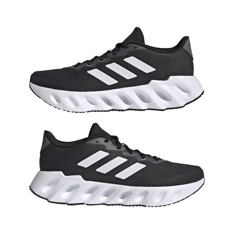 Tenis-adidas-para-hombre-Adidas-Switch-Run-M-para-correr-color-negro.-Par-Laterales