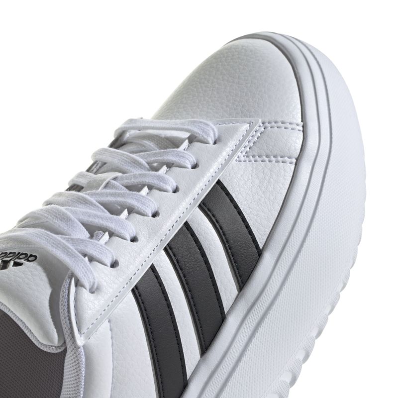 Tenis-adidas-para-mujer-Grand-Court-Platform-para-moda-color-blanco.-Detalle-2