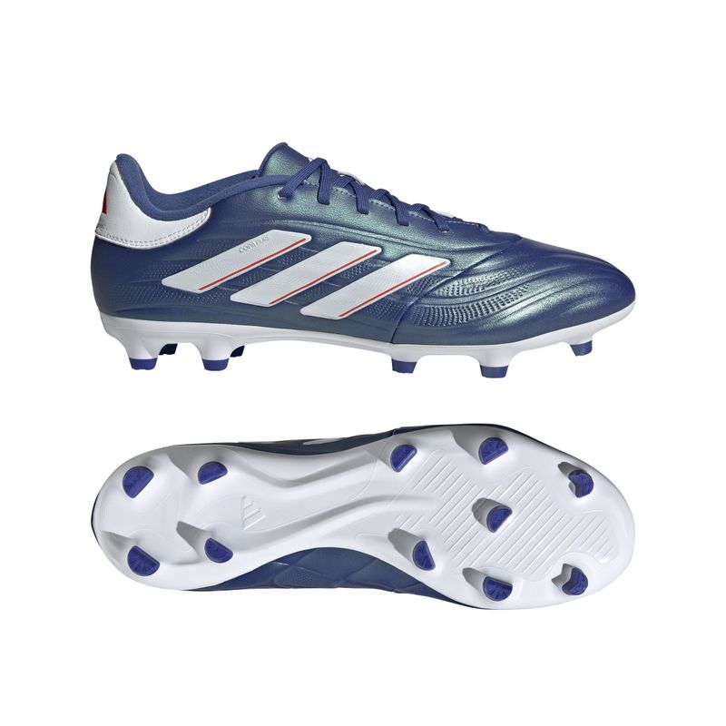 Guayos-adidas-para-hombre-Copa-Pure-2.3-Fg-para-futbol-color-azul.-Lateral-Y-Suela