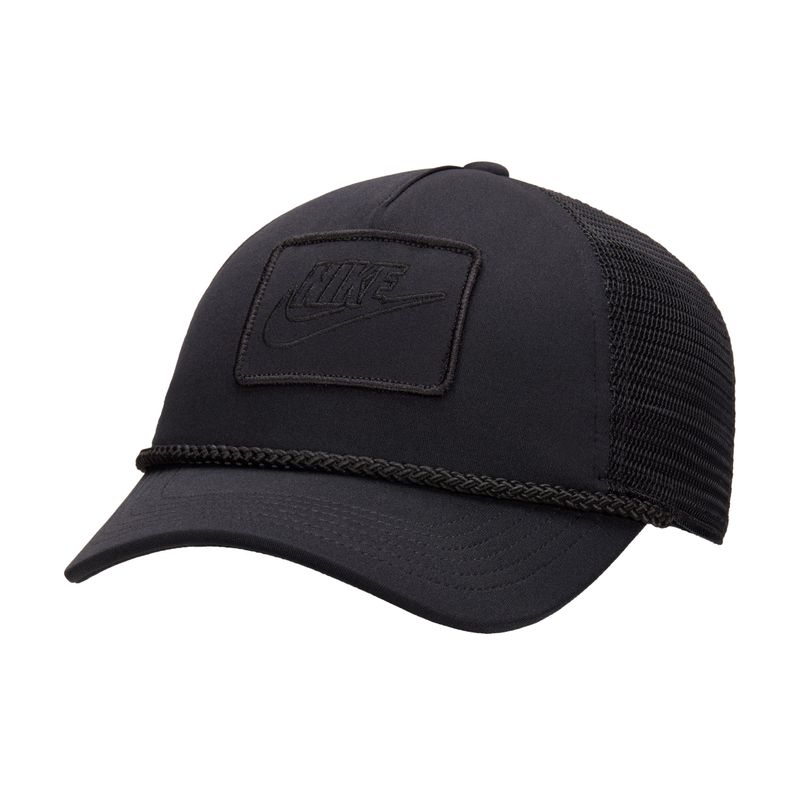 Gorra-nike-para-hombre-U-Nk-Df-Rise-Cap-S-Ab-Trkr-L-para-moda-color-negro.-Frente-Sin-Modelo