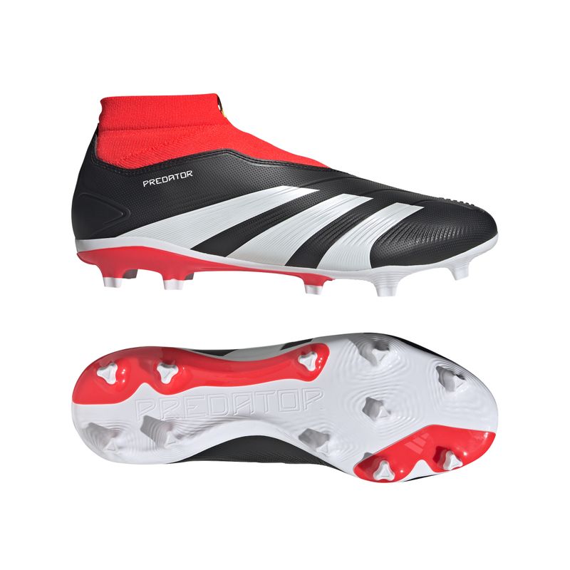 Guayos-adidas-para-hombre-Predator-League-Ll-Fg-para-futbol-color-negro.-Lateral-Y-Suela