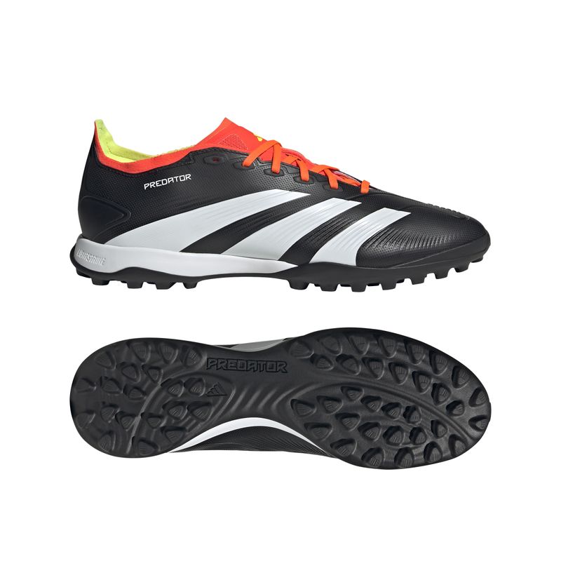 Guayos-adidas-para-hombre-Predator-League-L-Tf-para-futbol-color-negro.-Lateral-Y-Suela