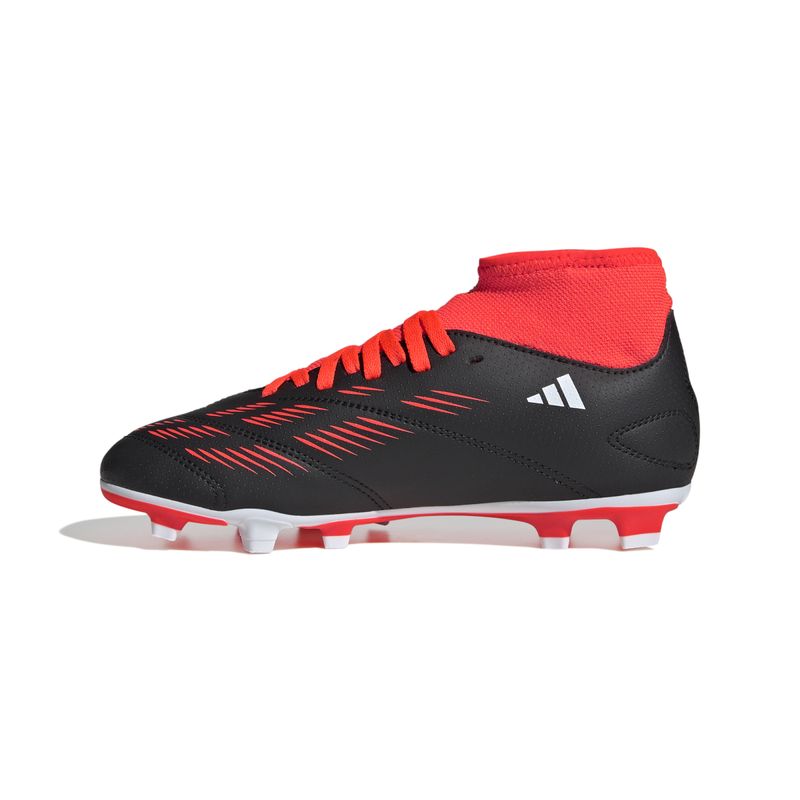 Guayos-adidas-para-niño-Predator-Club-Sock-Fg-para-futbol-color-negro.-Lateral-Interna-Izquierda