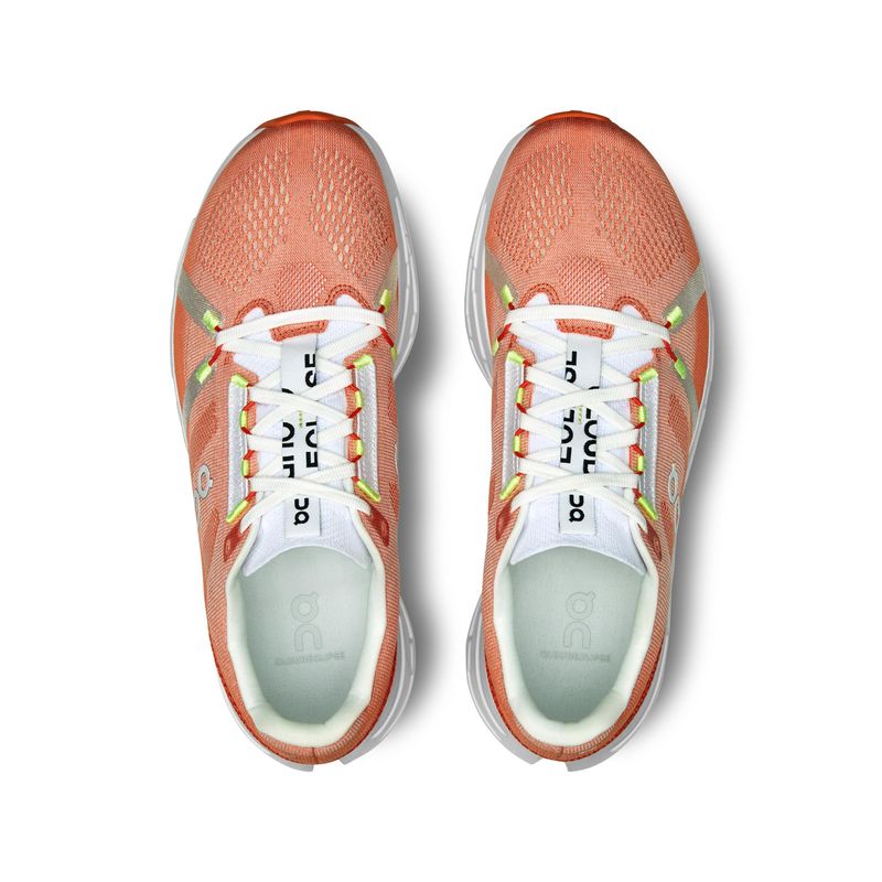 Tenis-on-para-hombre-Cloudeclipse-para-correr-color-naranja.-Capellada