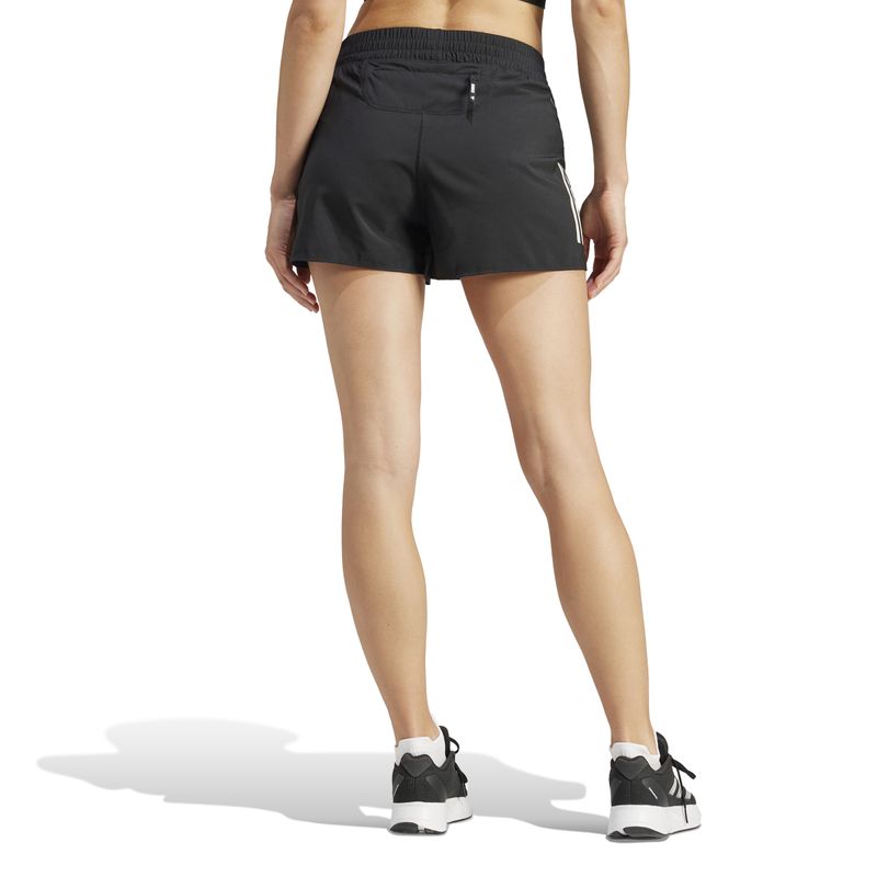 Pantaloneta-adidas-para-mujer-Otr-B-Short-para-correr-color-negro.-Reverso-Sobre-Modelo