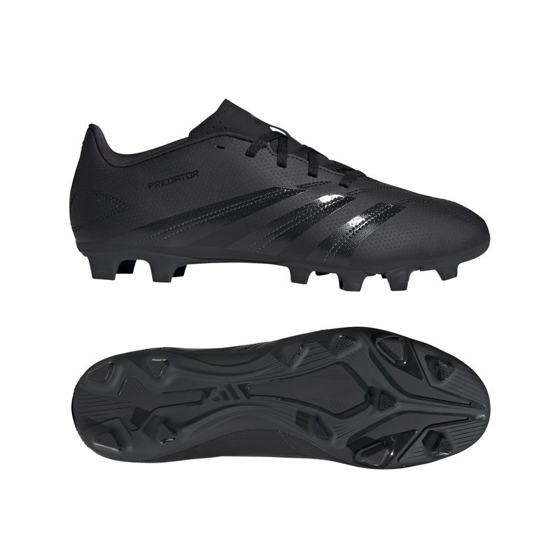 Guayos-adidas-para-hombre-Predator-Club-Fxg-para-futbol-color-negro.-Lateral-Y-Suela