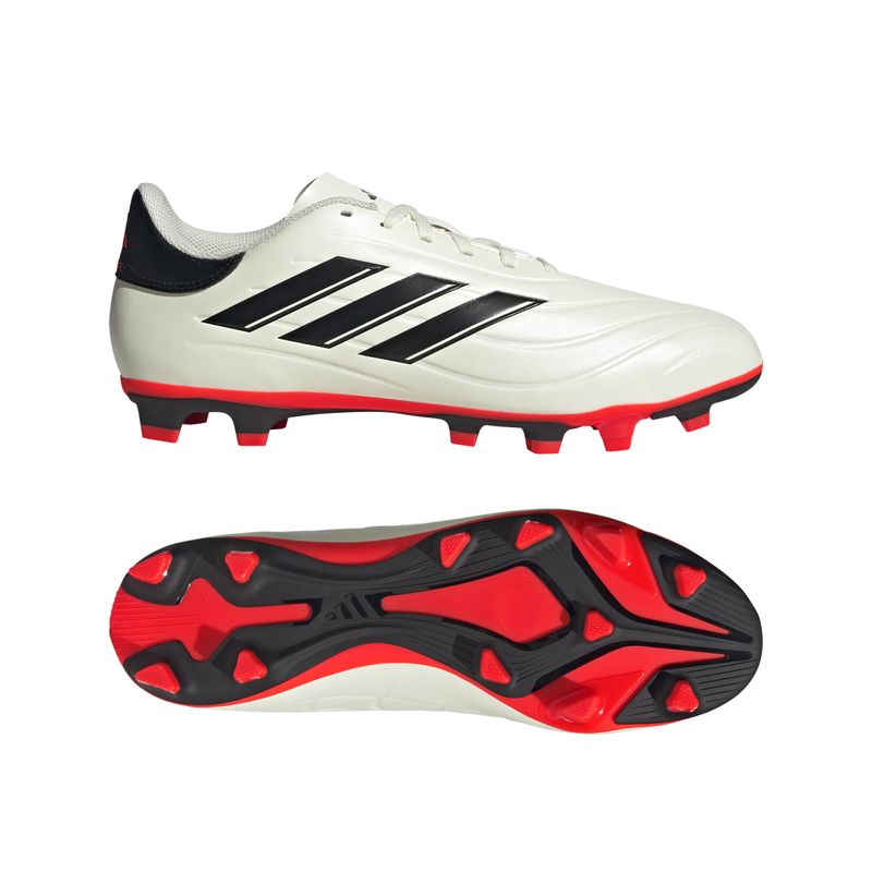 Guayos-adidas-para-hombre-Copa-Pure-2-Club-Fx-para-futbol-color-blanco.-Lateral-Y-Suela
