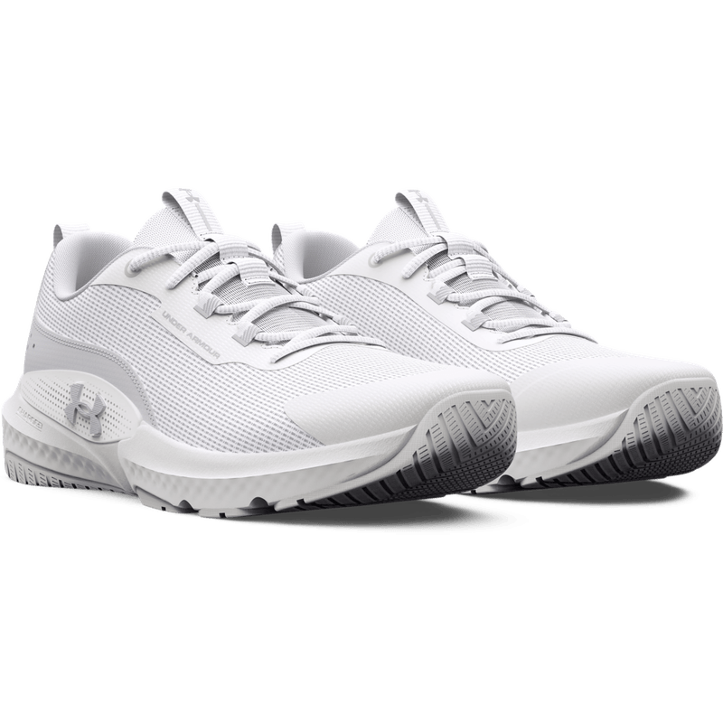 Tenis-under-armour-para-hombre-Ua-Dynamic-Select-para-entrenamiento-color-blanco.-Par-Alineados