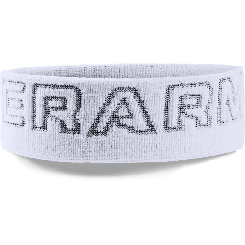 Banda-under-armour-para-hombre-Wordmark-Terry-Headband-para-entrenamiento-color-blanco.-Reverso-Sin-Modelo