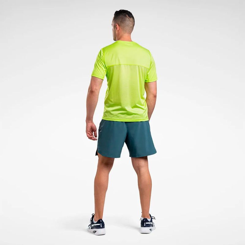 Camiseta-Manga-Corta-reebok-para-hombre-Running-Speedwick-T-Shirt-para-correr-color-verde.-Detalle-Sobre-Modelo-1