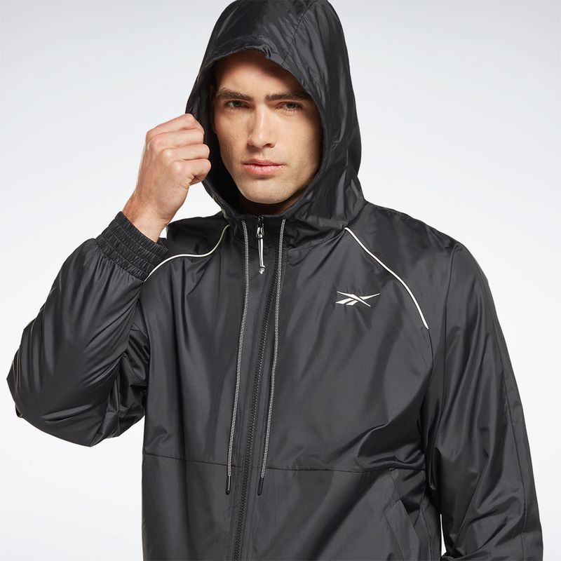 Chaqueta-reebok-para-hombre-Outerwear-Fleece-Lined-Jacket-para-outdoor-color-negro.-Frente-Sin-Modelo