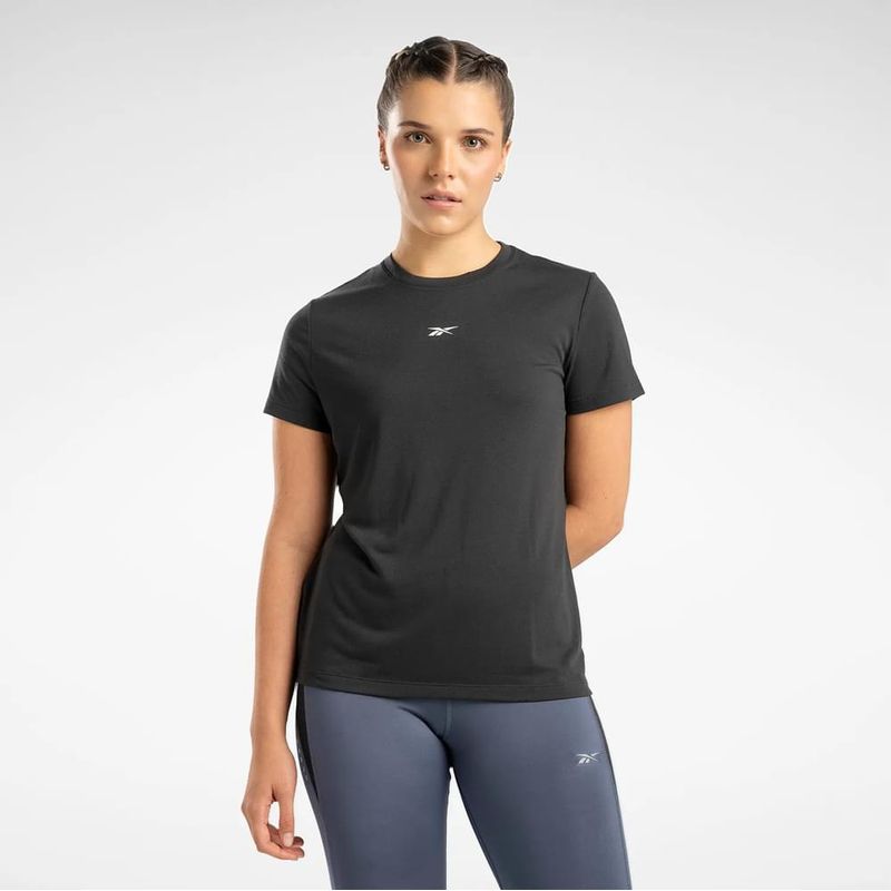 Reebok Id Train Supremium Tee Camiseta Manga Corta negro de mujer para entrenamiento Referencia 100075423 prochampions