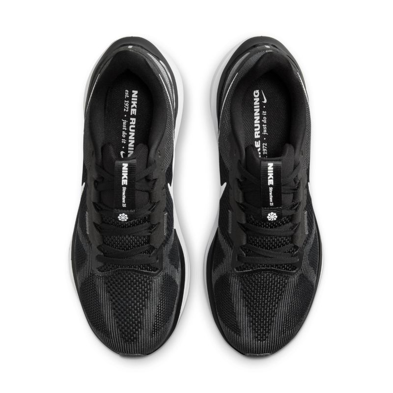 Tenis-nike-para-hombre-Nike-Air-Zoom-Structure-25-para-correr-color-negro.-Capellada