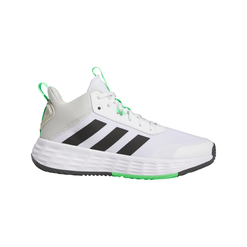 Tenis-adidas-para-hombre-Ownthegame-2.0-para-baloncesto-color-blanco.-Lateral-Externa-Derecha