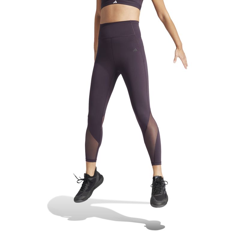 Licra-adidas-para-mujer-Tlrd-78-Tig-para-entrenamiento-color-negro.-Frente-Sobre-Modelo