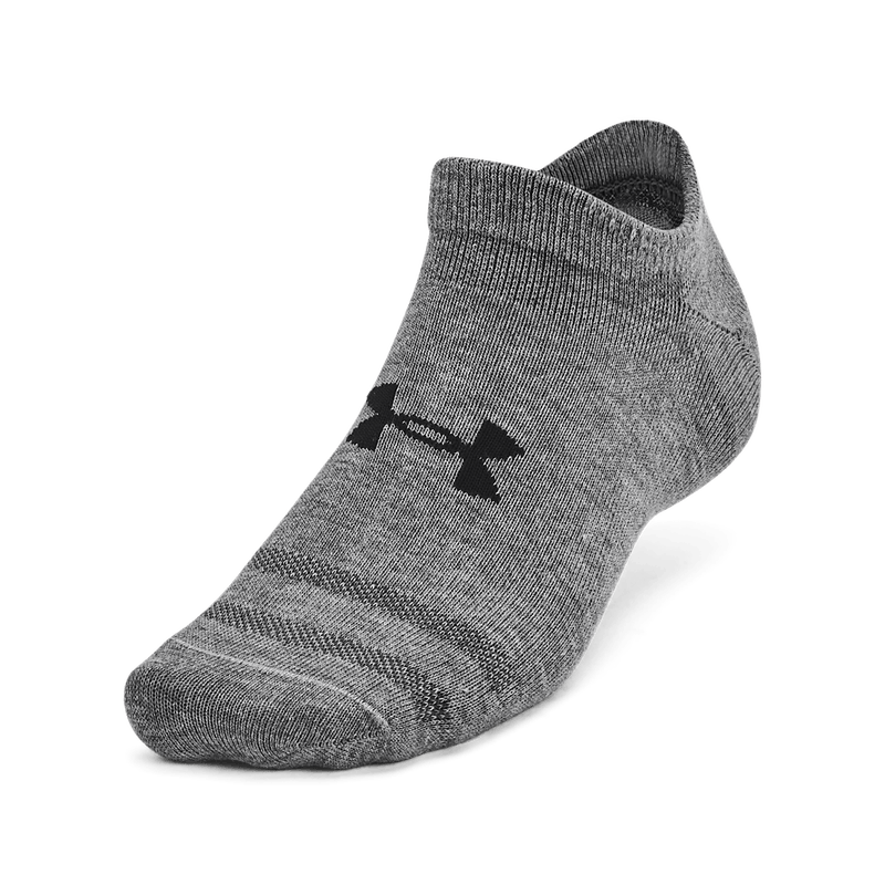 Medias-under-armour-para-hombre-Ua-Essential-No-Show-3Pk-para-entrenamiento-color-gris.-Frente-Sin-Modelo