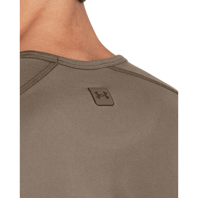 Camiseta-Manga-Corta-under-armour-para-hombre-Ua-Meridian-Ss-para-entrenamiento-color-cafe.-Detalle-2