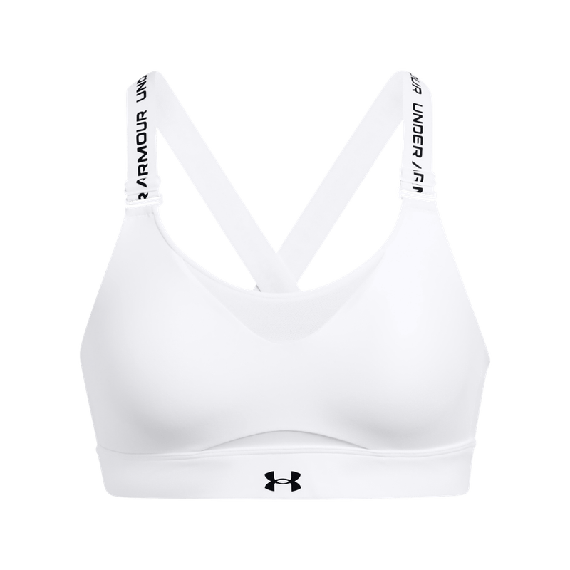 Top-under-armour-para-mujer-Ua-Infinity-High-Bra-para-entrenamiento-color-blanco.-Frente-Sin-Modelo