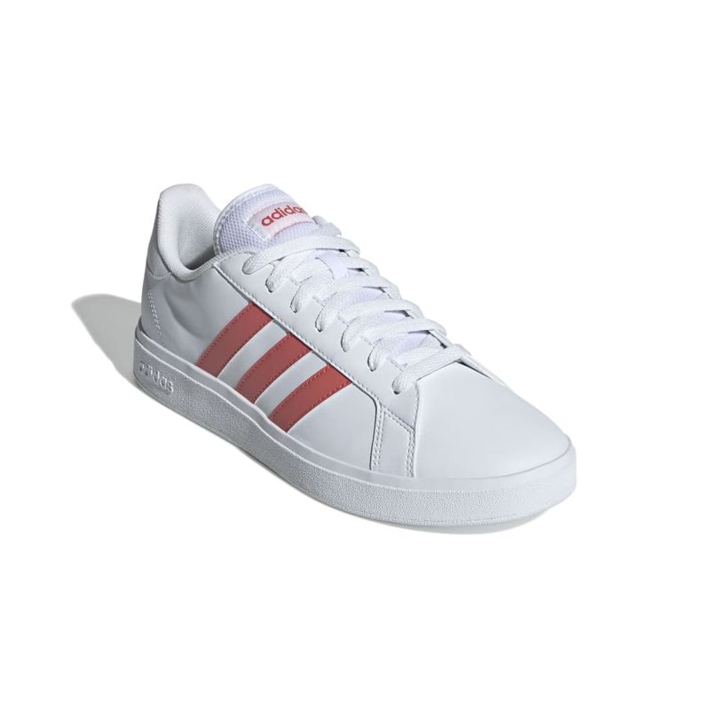 Tenis-adidas-para-hombre-Grand-Court-Base-2.-para-tenis-color-blanco.-Par-Alineados