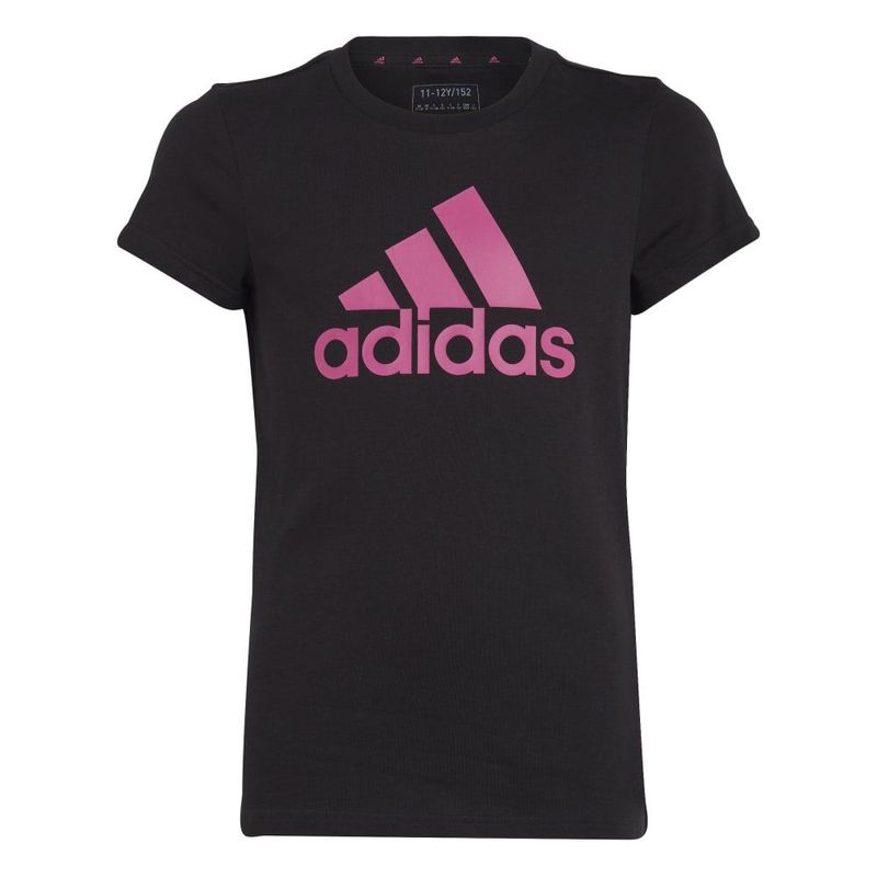 Camiseta-Manga-Corta-adidas-para-niño-G-Bl-T-para-moda-color-negro.-Frente-Sin-Modelo
