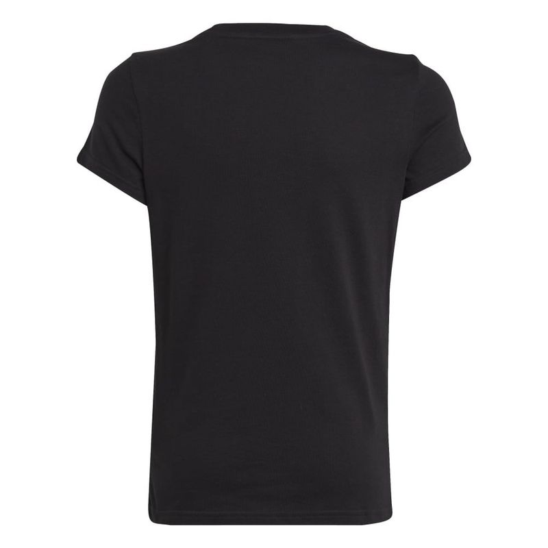 Camiseta-Manga-Corta-adidas-para-niño-G-Bl-T-para-moda-color-negro.-Reverso-Sobre-Modelo