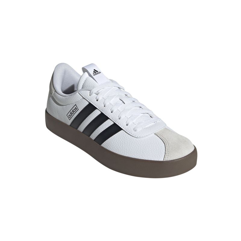 Tenis-adidas-para-hombre-Vl-Court-3.0-para-moda-color-blanco.-Par-Alineados