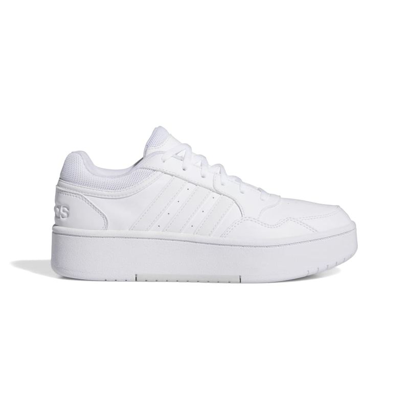 Tenis-adidas-para-mujer-Hoops-3.0-Bold-W-para-moda-color-blanco.-Lateral-Externa-Derecha