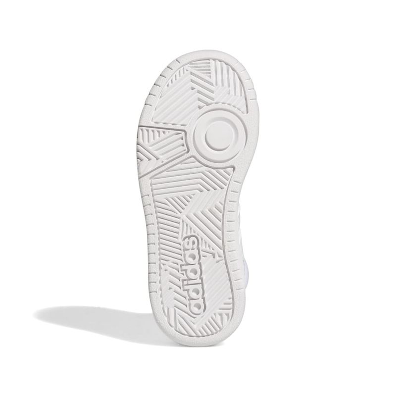 Tenis-adidas-para-niño-Hoops-Mid-3.0-K-para-moda-color-blanco.-Suela