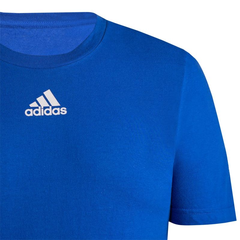Camiseta-Manga-Corta-adidas-para-hombre-M-Small-Logo-T-para-moda-color-azul.-Detalle-1