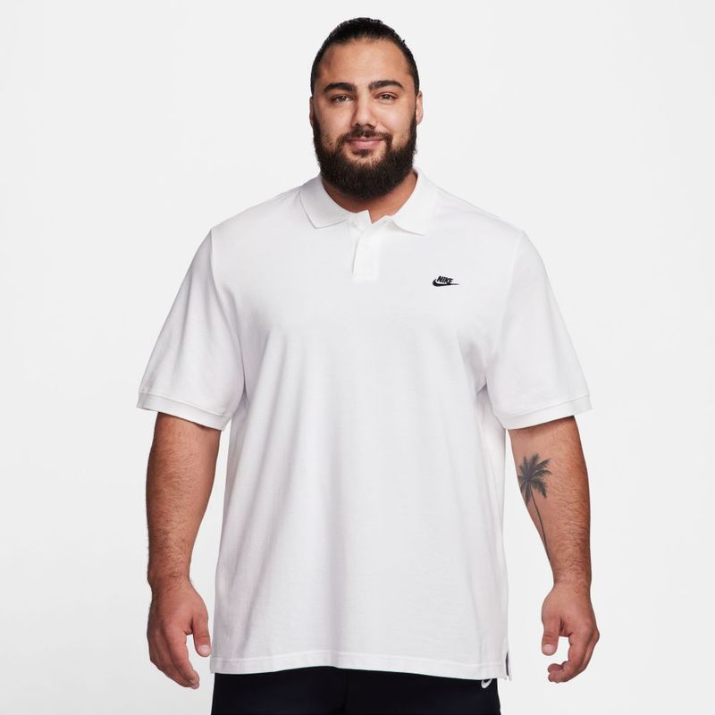 Nike M Nk Club Ss Polo Pique Polo blanco de hombre lifestyle Referencia FN3894 100 prochampions