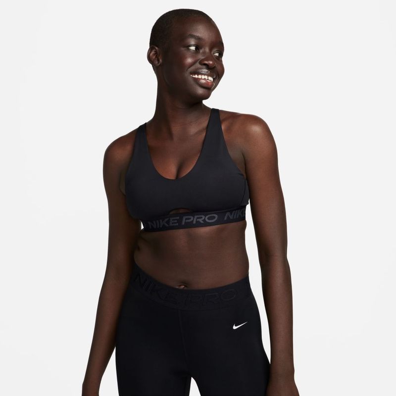 Nike W Np Indy Plunge Bra Top negro de mujer para entrenamiento Referencia FQ2653 010 prochampions