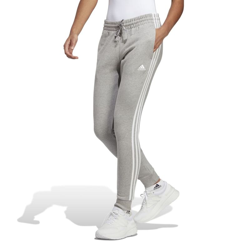 Pantalon-adidas-para-mujer-W-3S-Ft-Cf-Pt-para-moda-color-gris.-Lateral-Derecho-Sin-Modelo