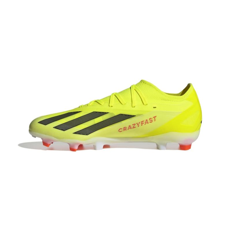 Guayos-adidas-para-hombre-X-Crazyfast-Pro-Fg-para-futbol-color-amarillo.-Lateral-Interna-Izquierda