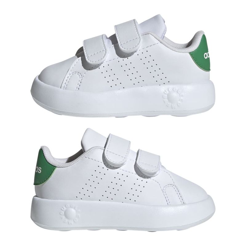 Tenis-adidas-para-niño-Advantage-Cf-I-para-tenis-color-blanco.-Par-Alineados