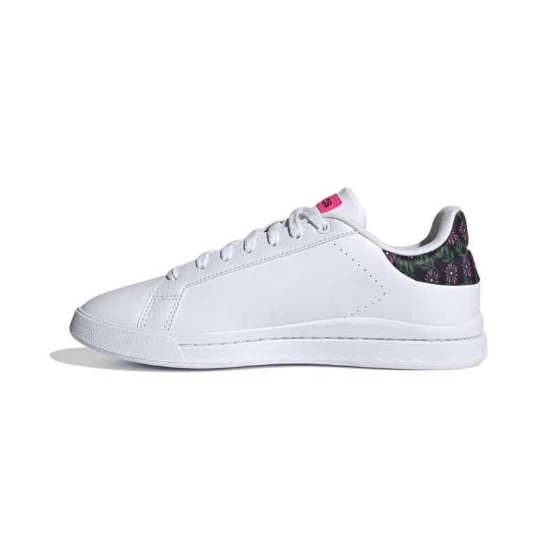 Tenis-adidas-para-mujer-Court-Silk-para-moda-color-blanco.-Lateral-Interna-Izquierda