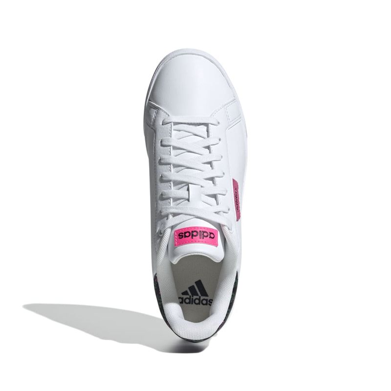 Tenis-adidas-para-mujer-Court-Silk-para-moda-color-blanco.-Capellada