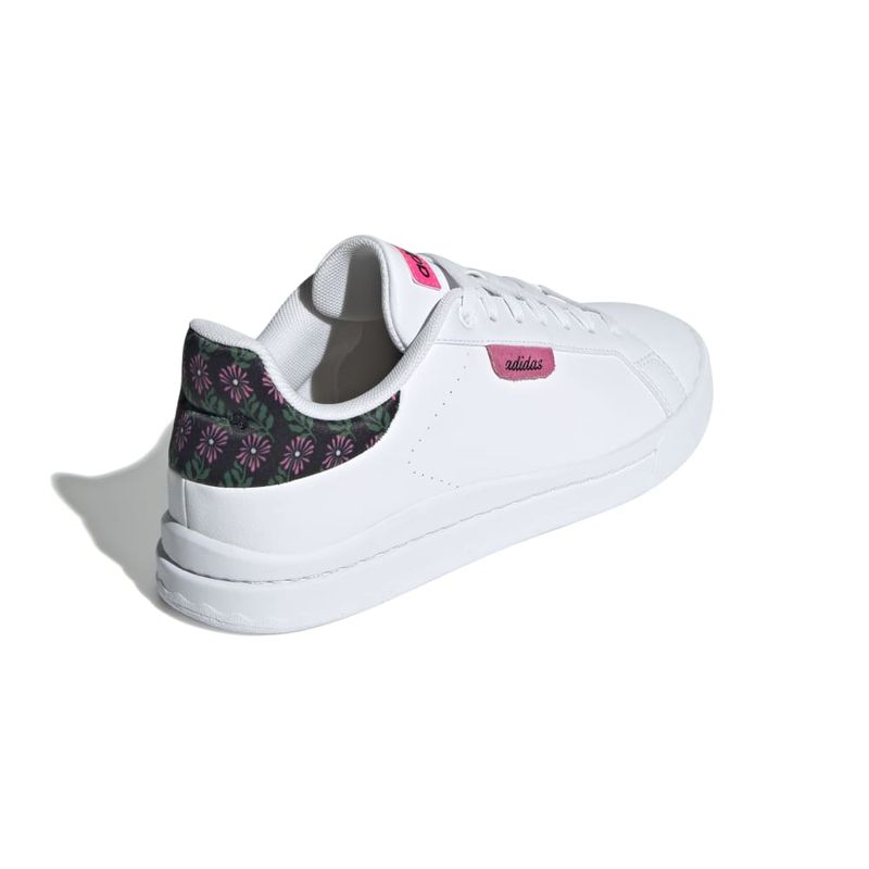 Tenis-adidas-para-mujer-Court-Silk-para-moda-color-blanco.-Talon