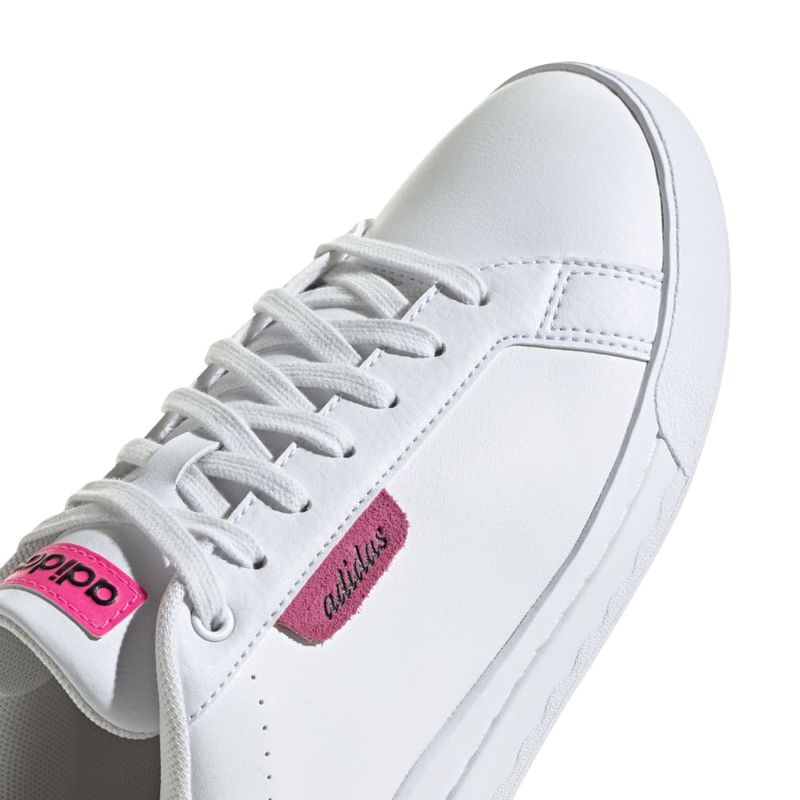 Tenis-adidas-para-mujer-Court-Silk-para-moda-color-blanco.-Detalle-1
