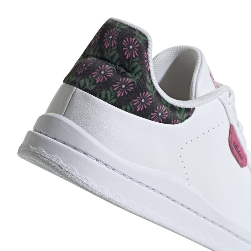 Tenis-adidas-para-mujer-Court-Silk-para-moda-color-blanco.-Detalle-2