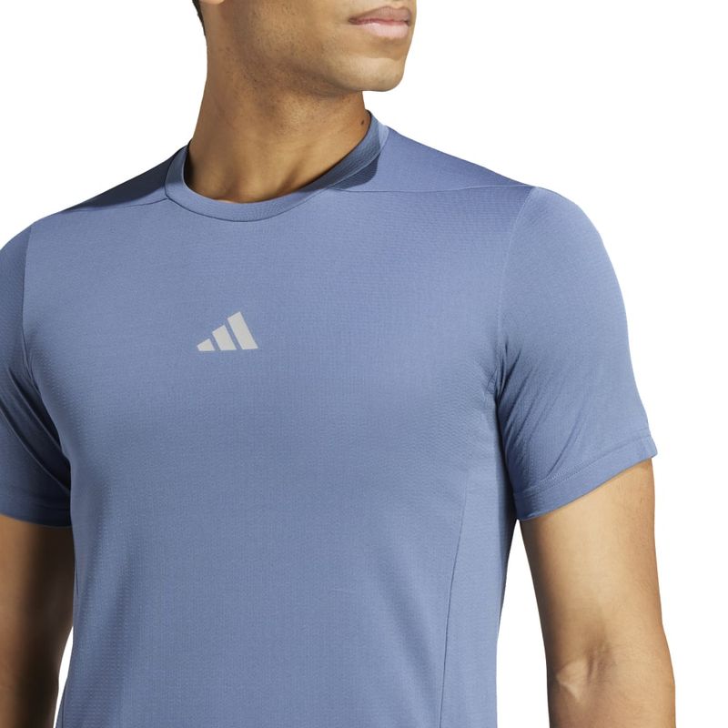 Camiseta-Manga-Corta-adidas-para-hombre-D4T-Hr-Tee-para-entrenamiento-color-azul.-Detalle-3