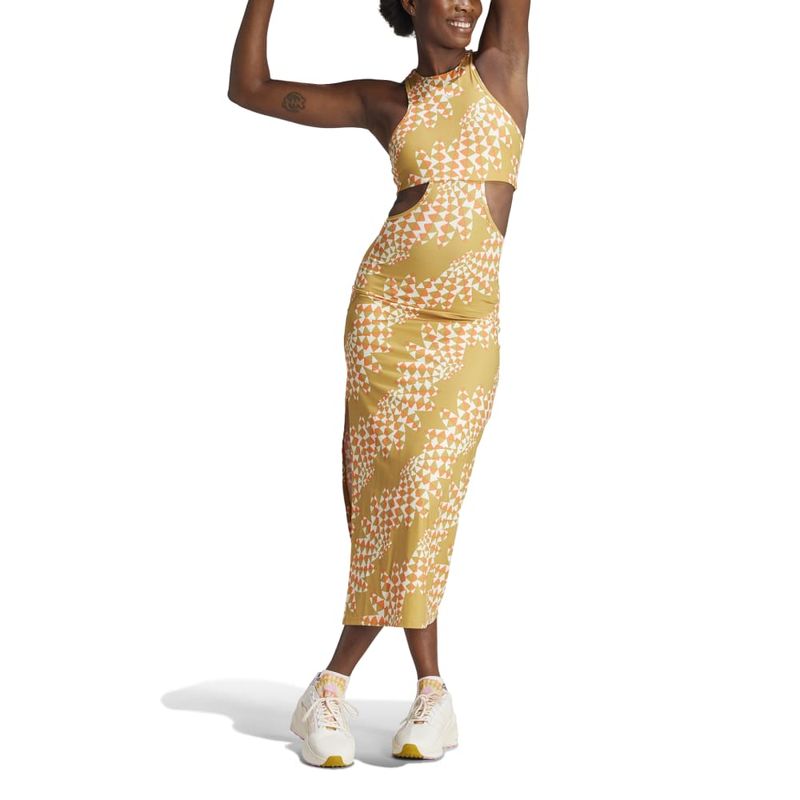 Adidas Farm Dress Vestidos Amarillo De Mujer Para Entrenamiento Referencia IT7264 prochampions