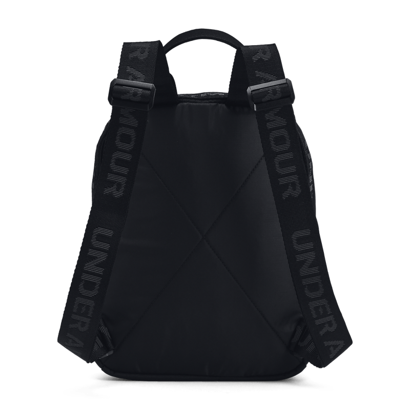 Morral-under-armour-unisex-Loudon-Mini-Backpack-para-entrenamiento-color-negro.-Reverso-Sin-Modelo