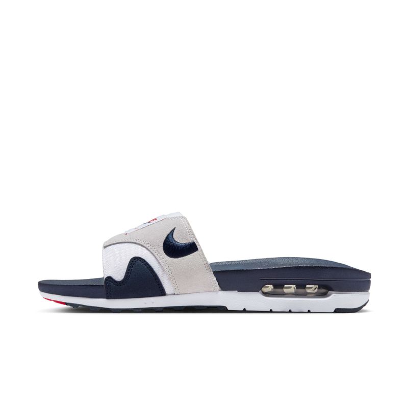 Tenis-nike-para-hombre-Nike-Air-Max-1-Slide-para-moda-color-blanco.-Lateral-Interna-Derecha